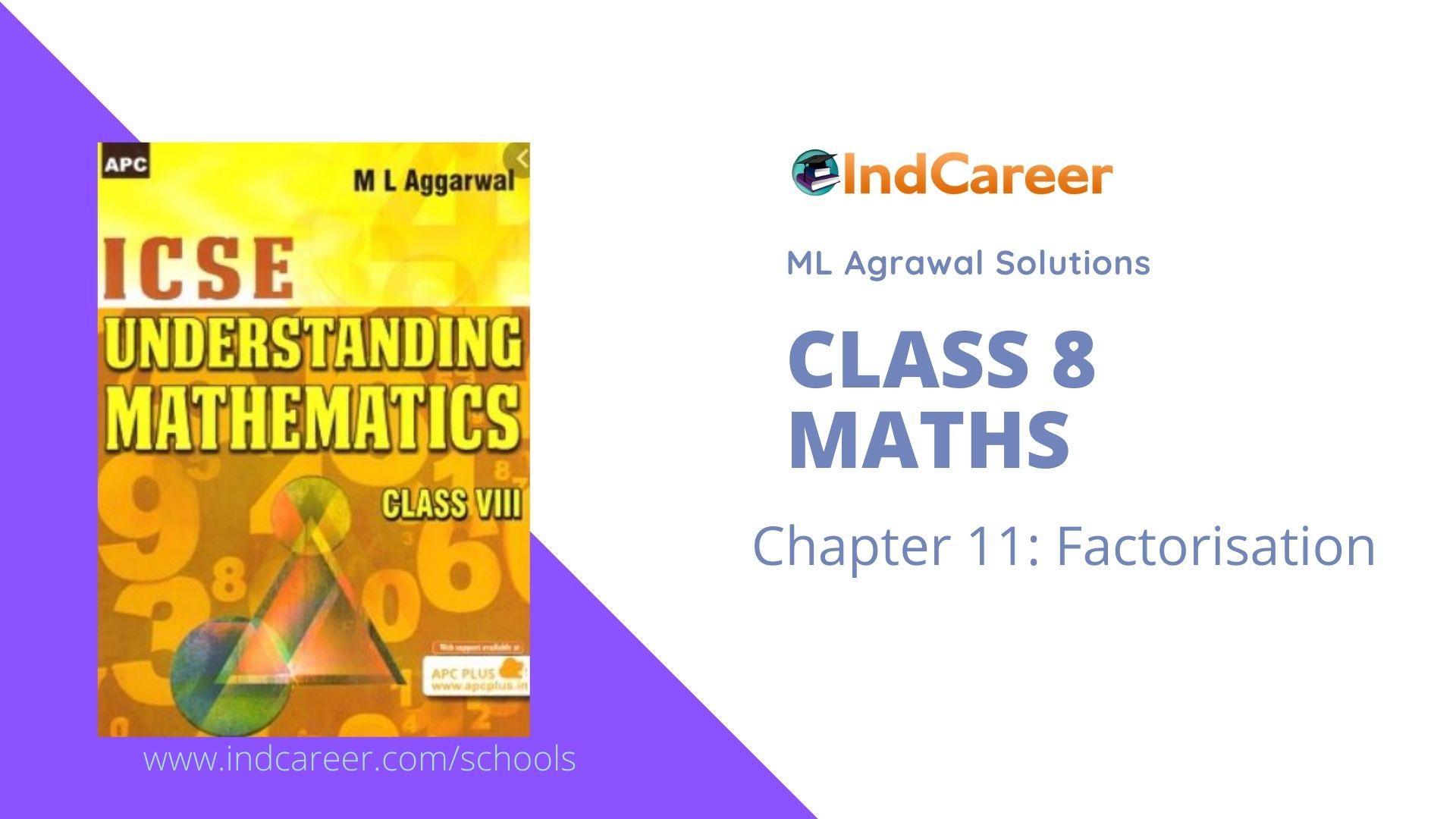 Ml Aggarwal Solutions For Class 8 Maths Chapter 11 Indcareer Schools