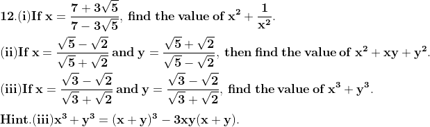 ML Aggarwal Solutions for Class 9 Chapter 1 ML Aggarwal Solutions for Class 9 Chapter 1 Image 86
