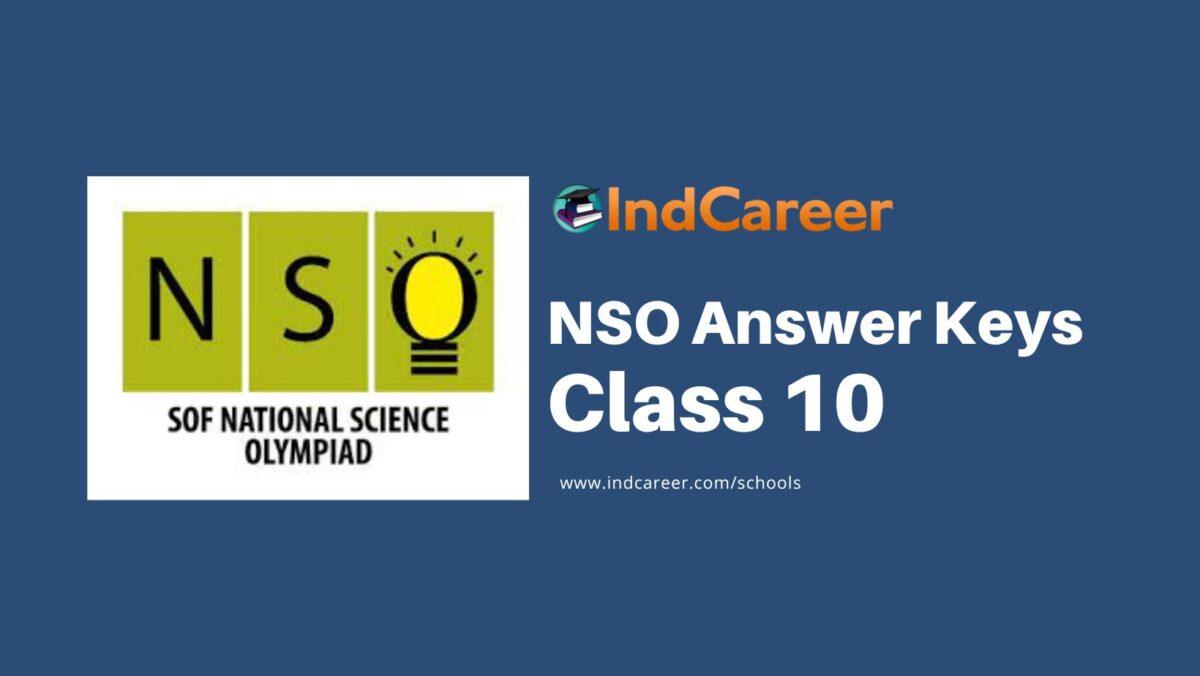 NSO Answer Keys for Class 10