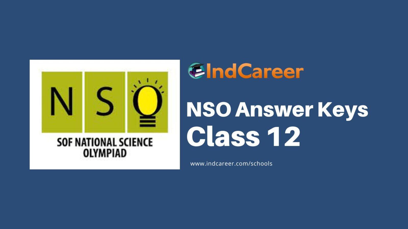 NSO Answer Keys for Class 12