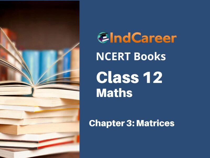 NCERT Book for Class 12 Maths Chapter 3 Matrices