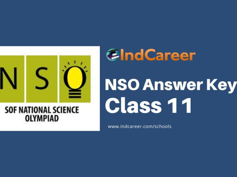 NSO Answer Keys for Class 11
