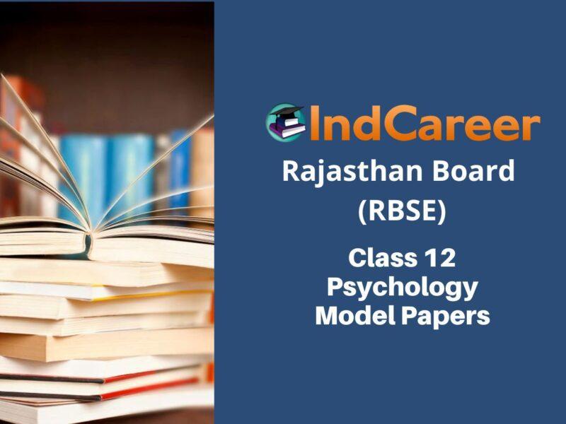 RBSE 12th Psychology Model Paper