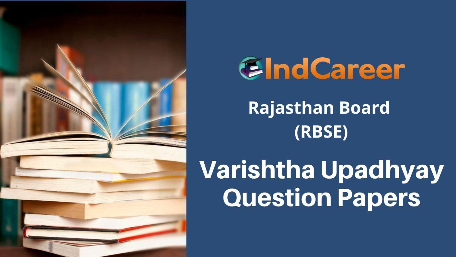 RBSE Varishtha Upadhyay Question Papers