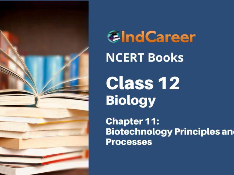 NCERT Book for Class 12 Biology Chapter 11 Biotechnology Principles and Processes