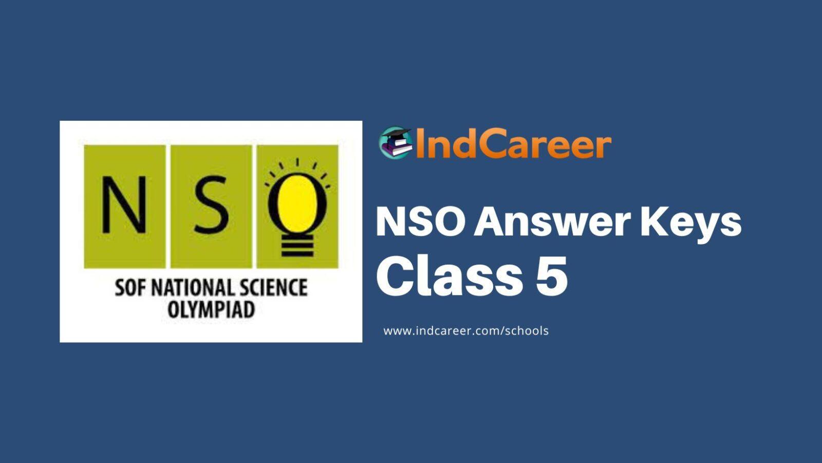 NSO Answer Keys for Class 5