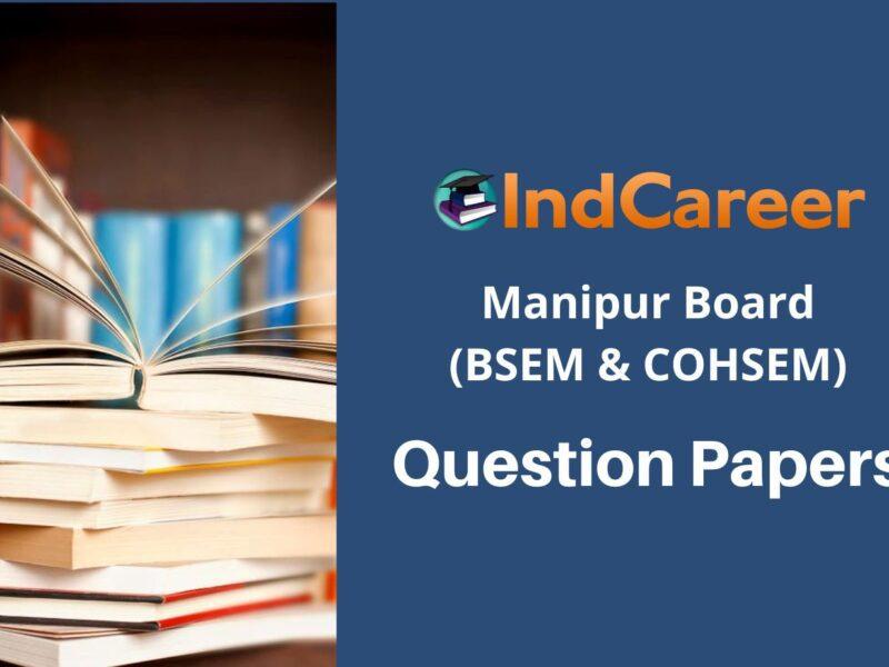 Manipur Board Question Papers