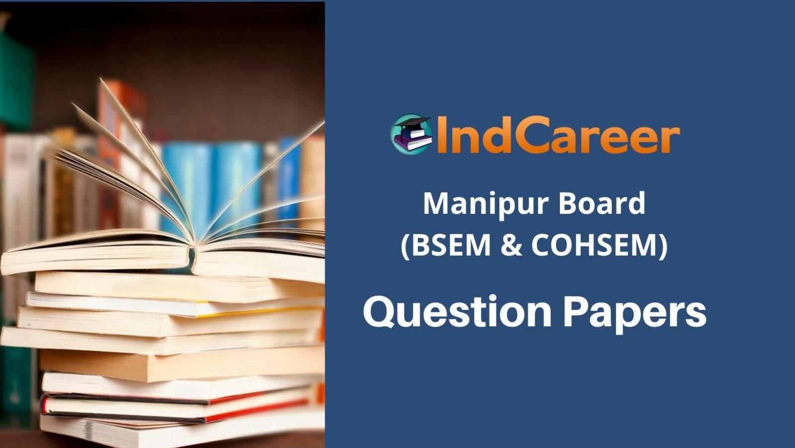 Manipur Board Question Papers