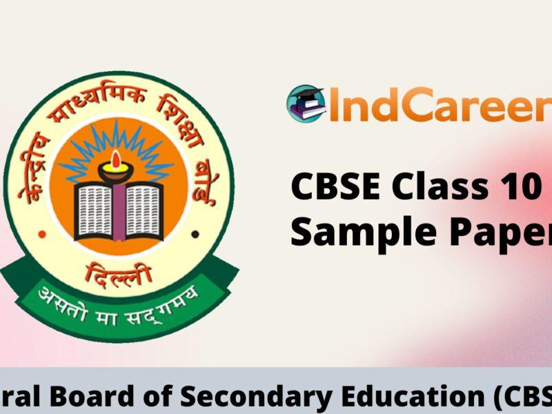 CBSE Class 10th Sample Papers