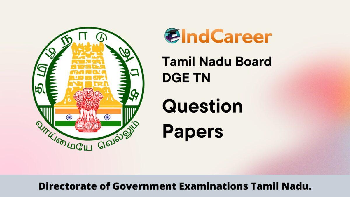 Tamil Nadu Board Question Papers