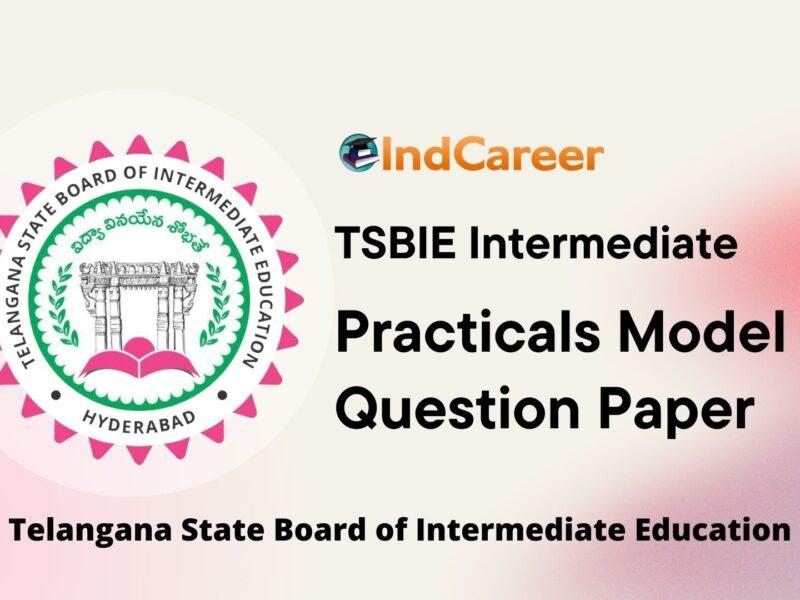 TS Intermediate Practicals Model Question Paper