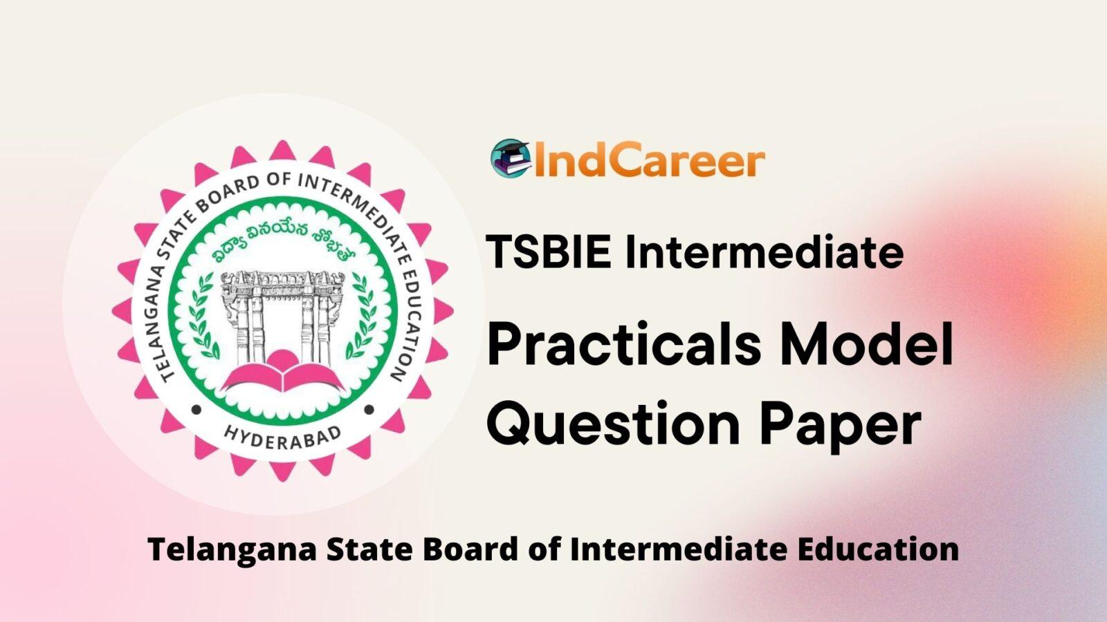 TS Intermediate Practicals Model Question Paper