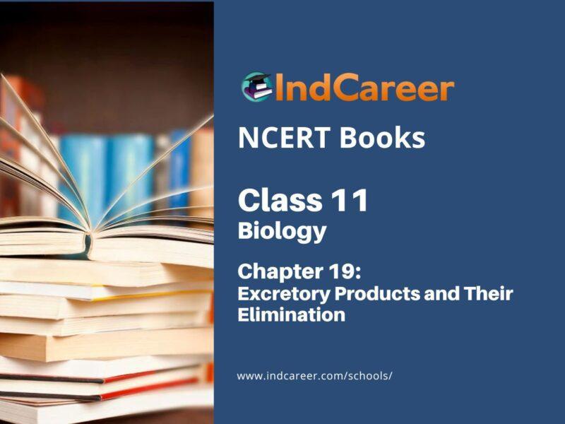 NCERT Book for Class 11 Biology Chapter 19 Excretory Products and Their Elimination
