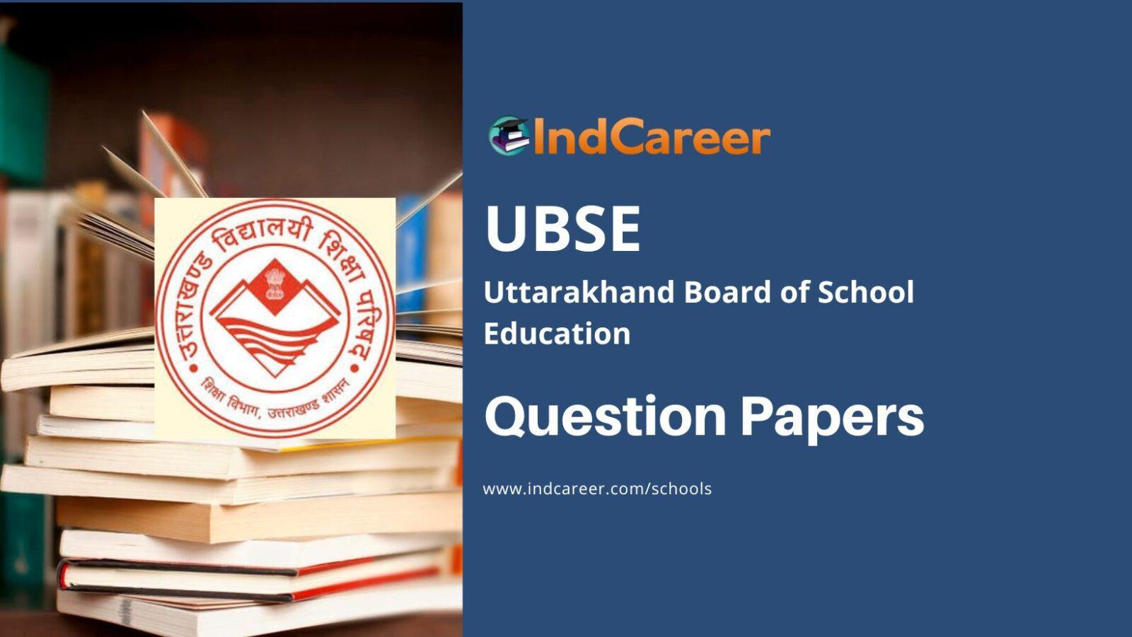 Uttarakhand Board Question Papers