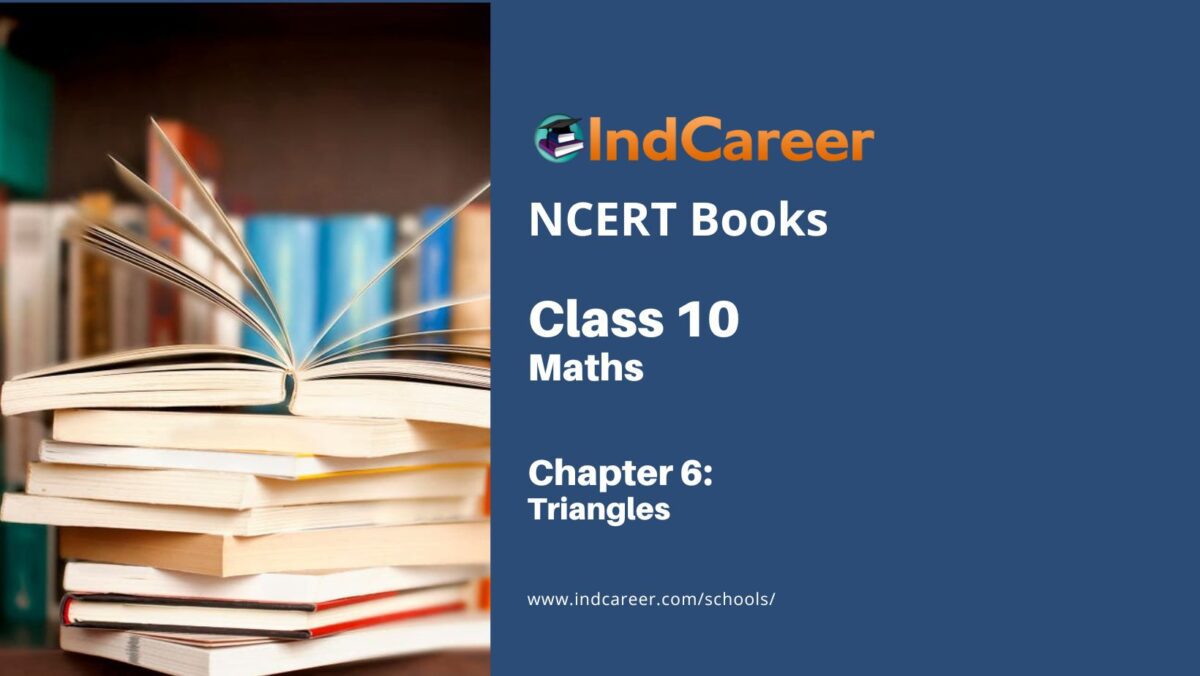 NCERT Book for Class 10 Maths Chapter 6 Triangles
