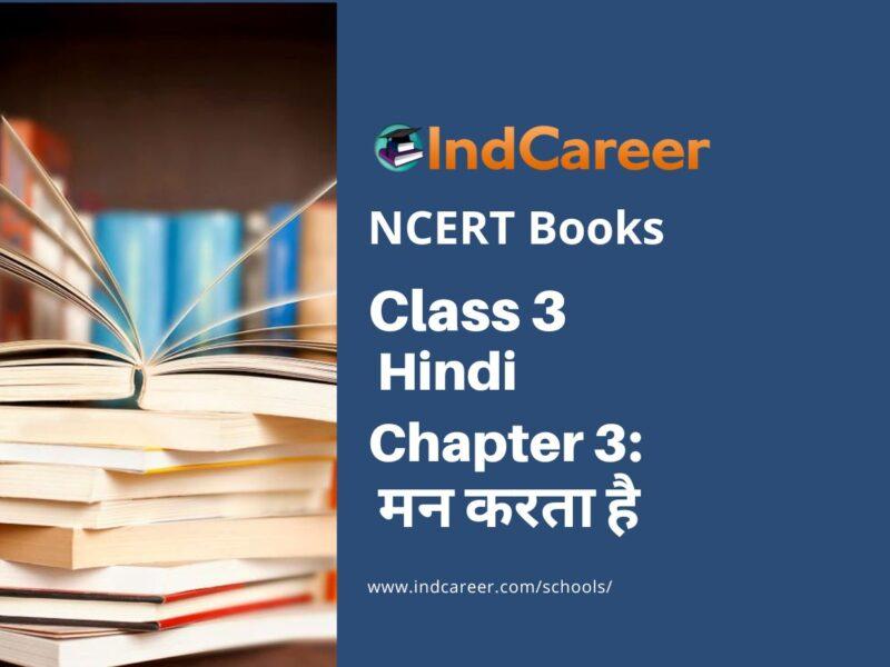 NCERT Book for Class 3 Hindi Chapter 3-मन करता है