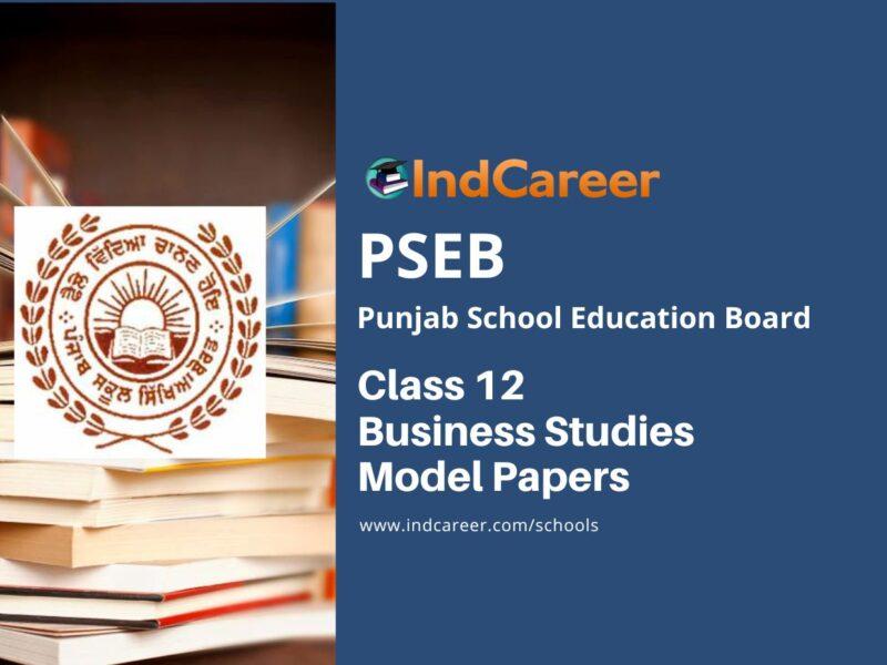 PSEB Class 12 Business Studies Model Papers