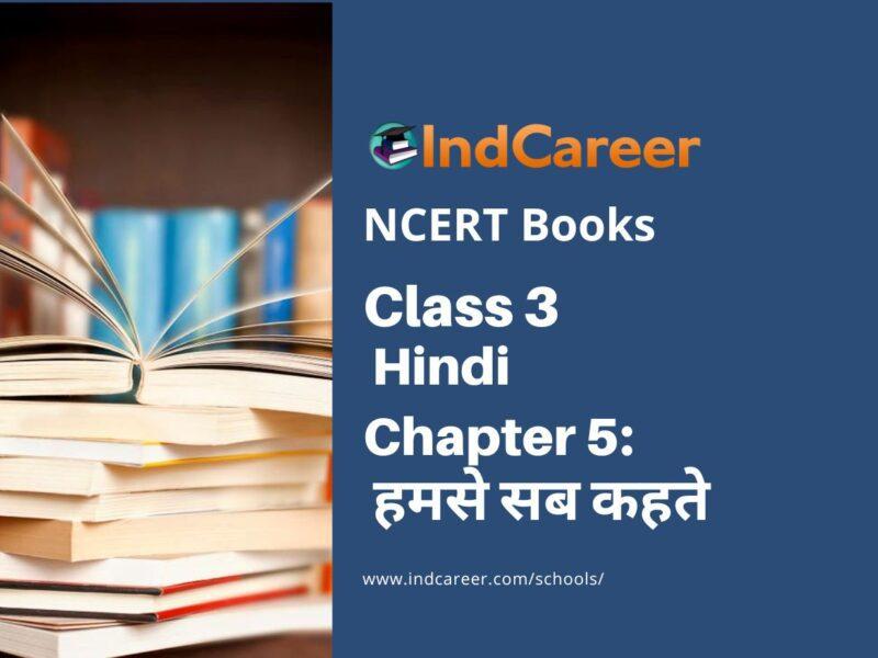 NCERT Book for Class 3 Hindi Chapter 5-हमसे सब कहते