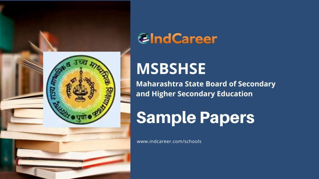 Maharashtra Board Sample Papers