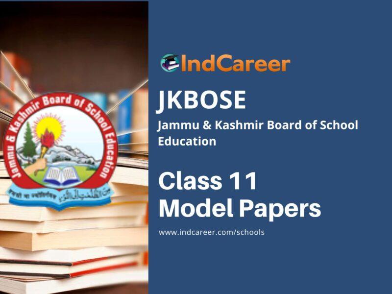 JKBOSE 11th Model Paper