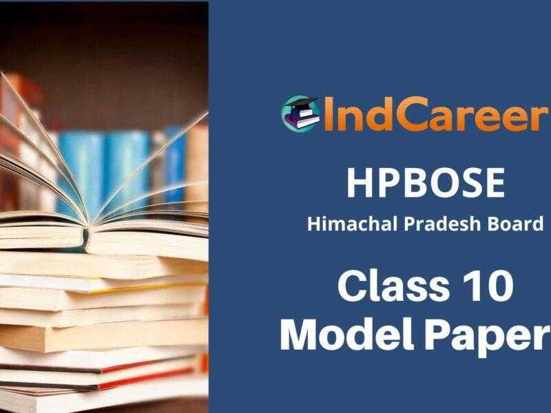 HP Board Class 10th Model Paper