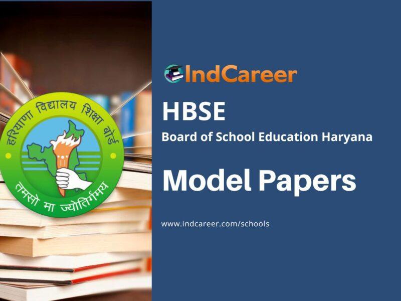 Haryana Board Sample Papers