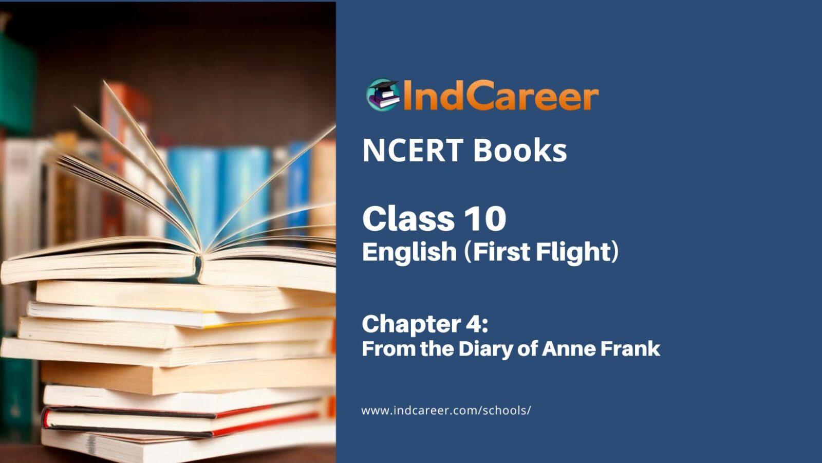 NCERT Book for Class 10 English Chapter 4 From the Diary