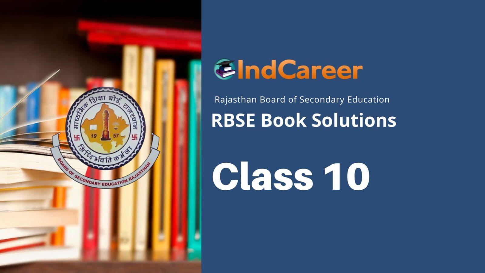 RBSE Class 10 Book Solutions