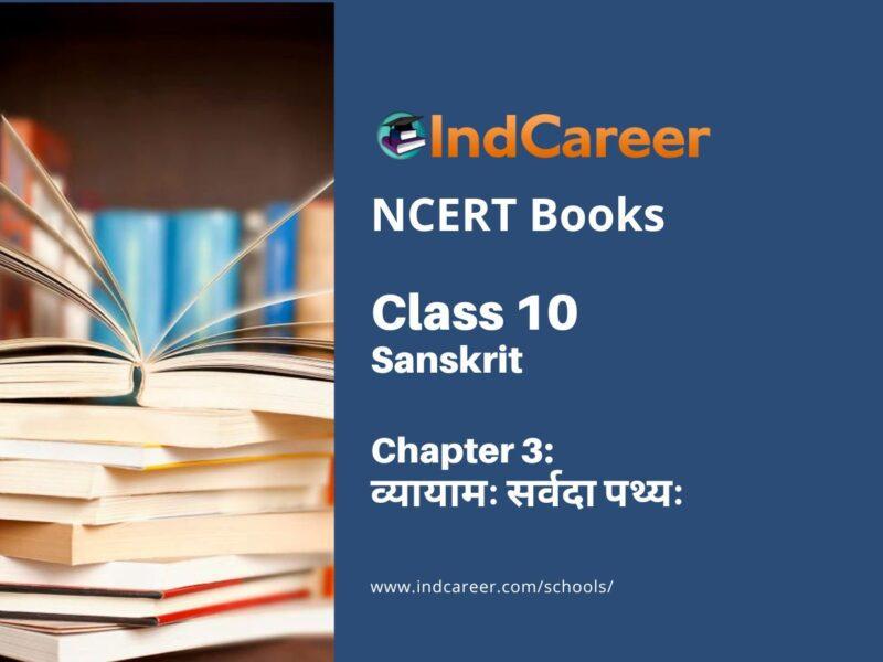 NCERT Book for Class 10 Sanskrit Chapter 3 व्यायामः सर्वदा पथ्यः
