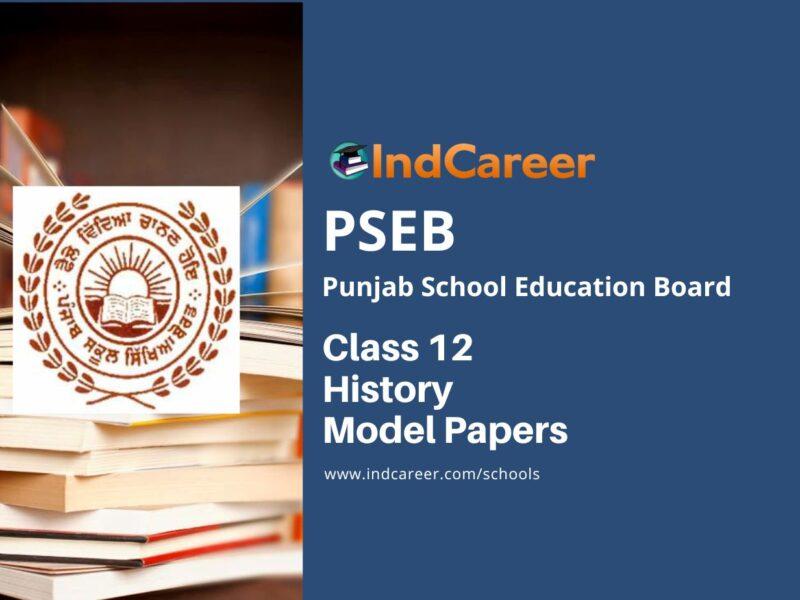 PSEB 12th History Model Paper