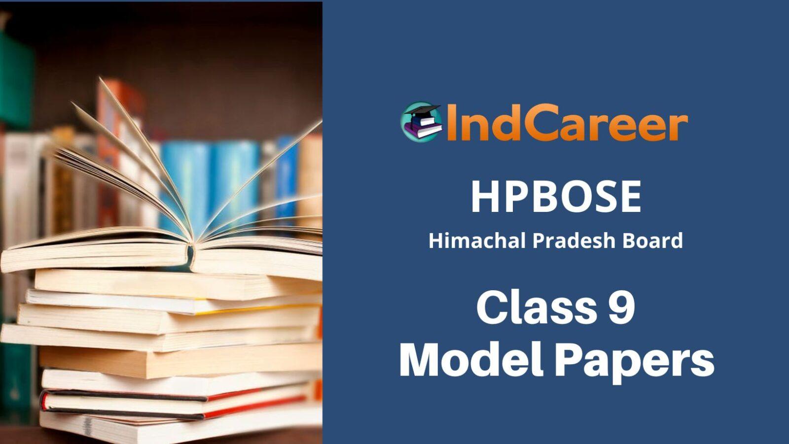 HP Board Class 9th Model Paper