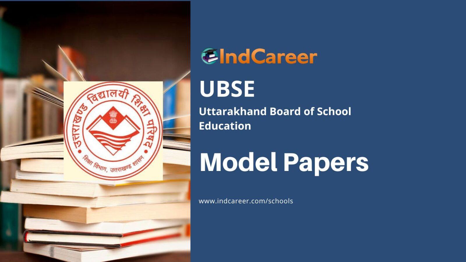 Uttarakhand Board Model Papers