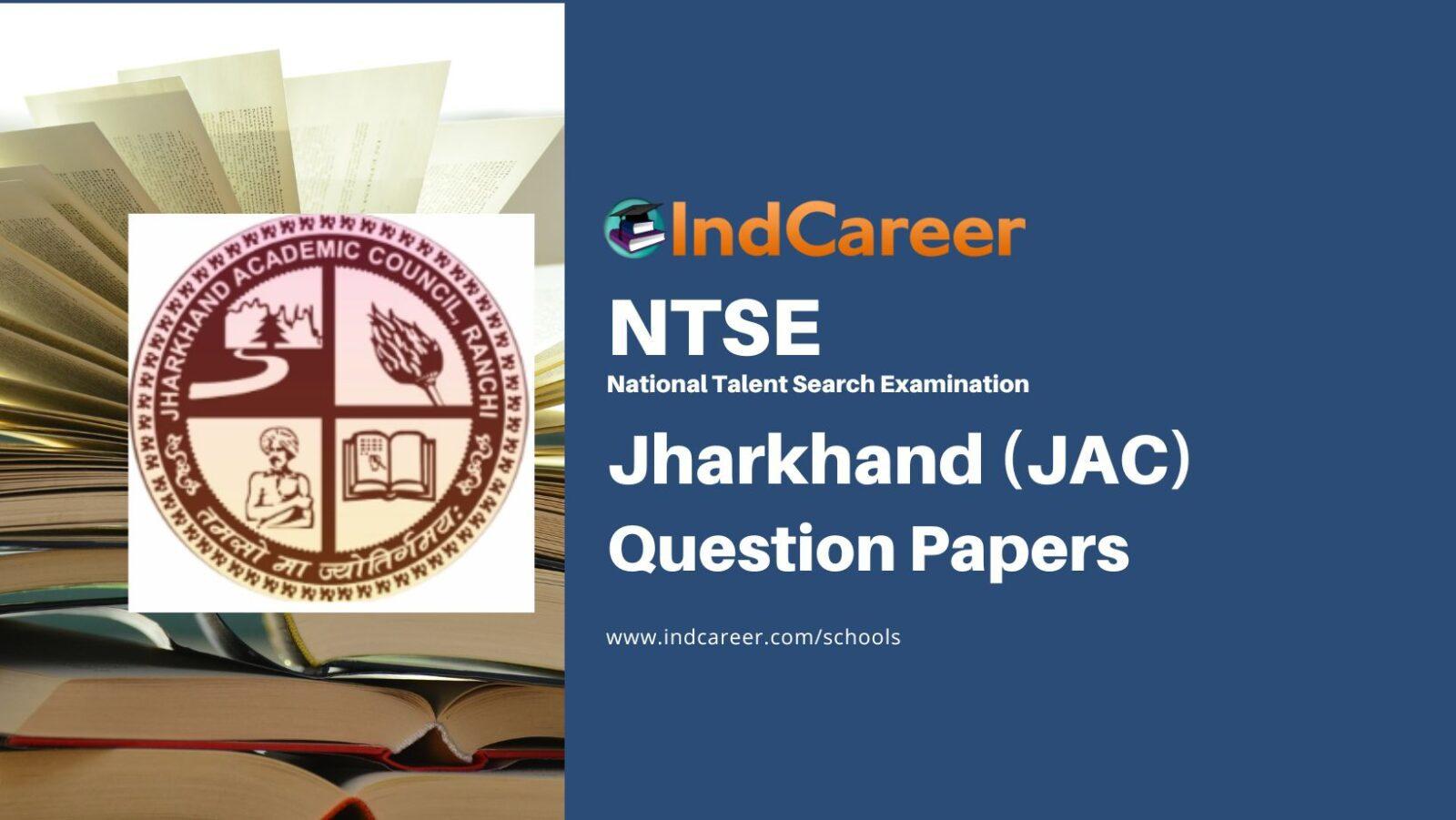 Jharkhand NTSE Question Papers