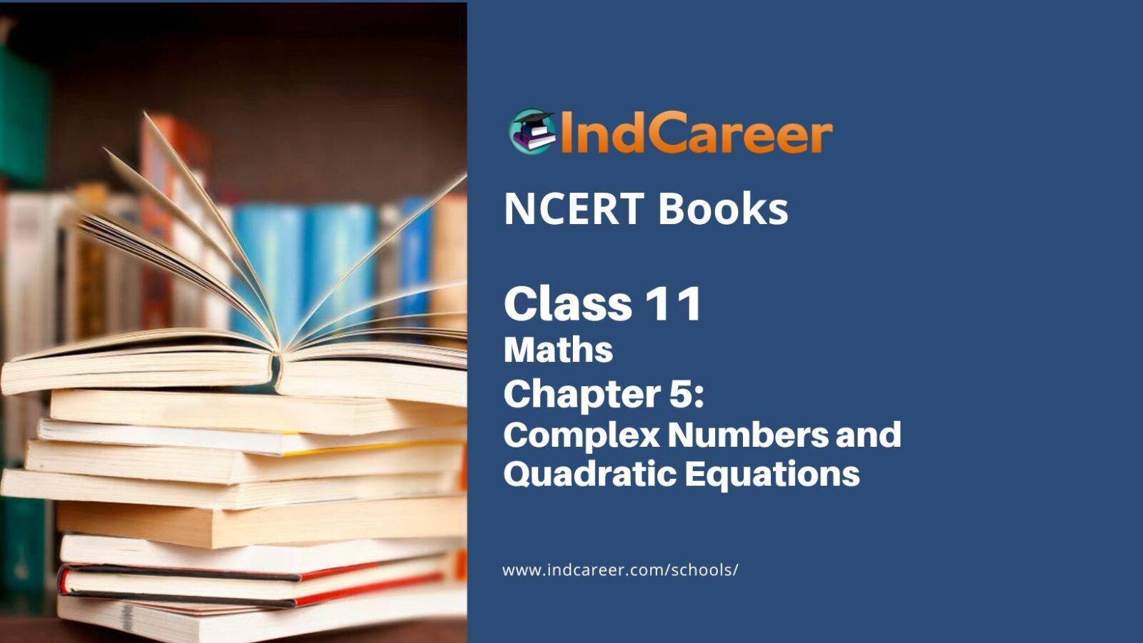 NCERT Book for Class 11 Maths Chapter 5 Complex Numbers