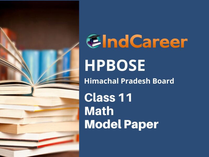 HP Board Class 11 Maths Model Paper