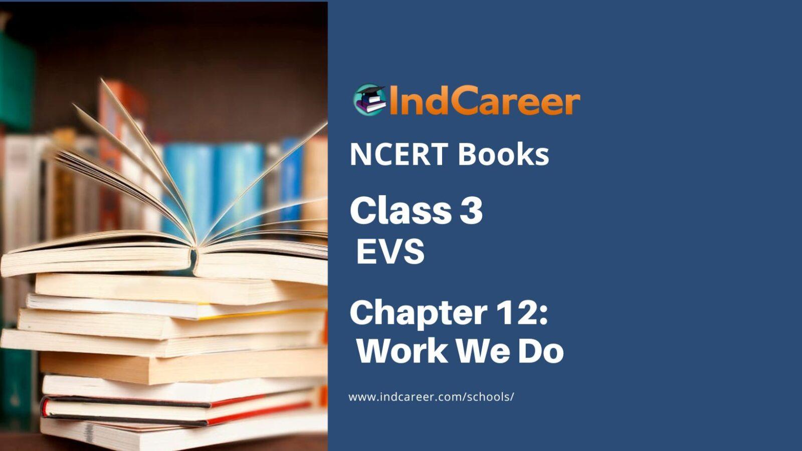 NCERT Book Class 3 EVS Chapter 12 Work We Do