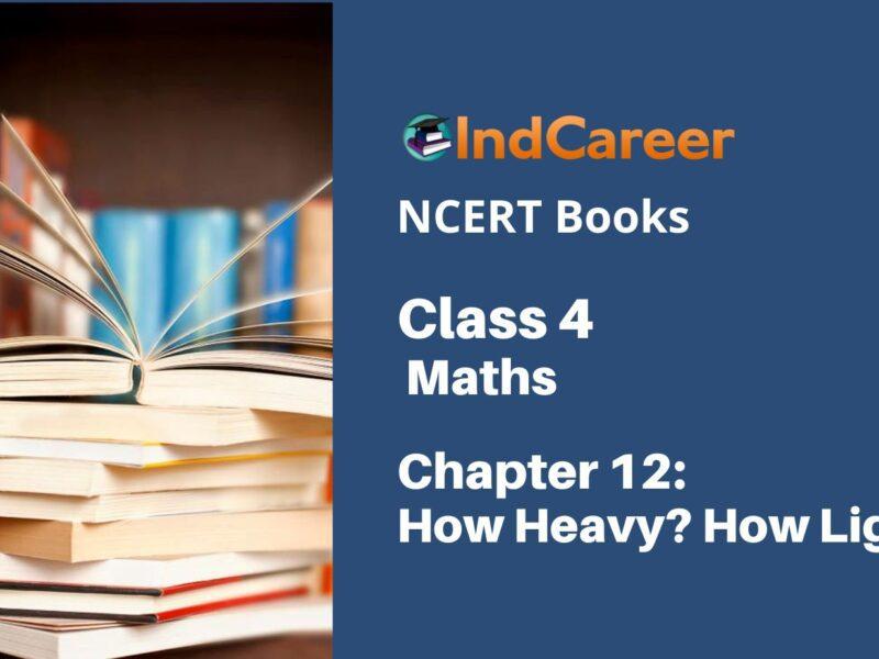 NCERT Book for Class 4 Maths Chapter 12 How Heavy? How Light?