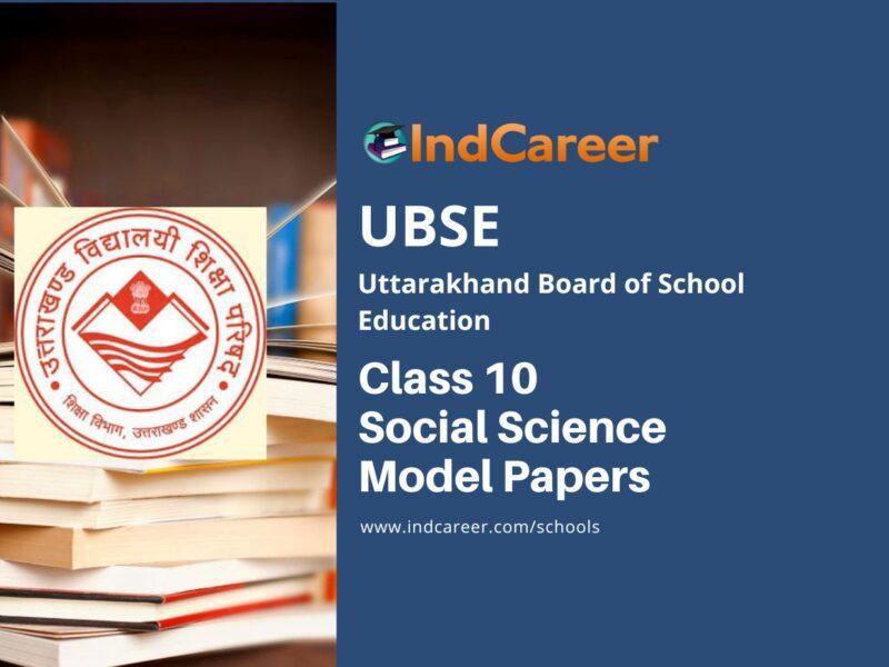 UBSE Class 10 Social Science Model Papers