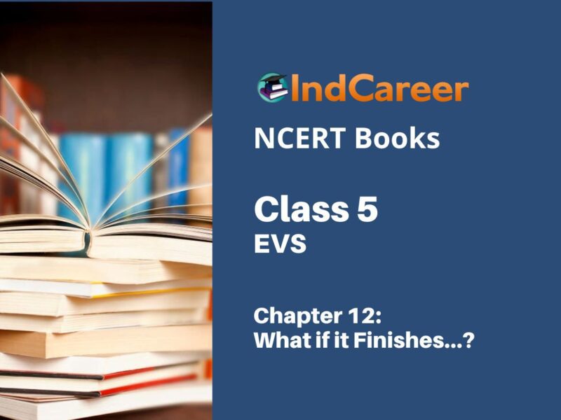 NCERT Book for Class 5 EVS Chapter 12 What if it Finishes…?