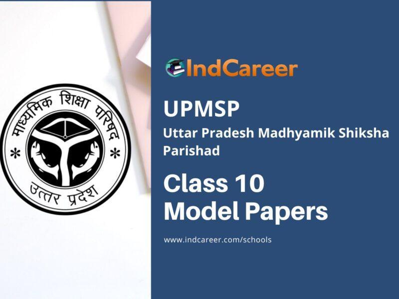 UP Board Class 10 Model Paper 