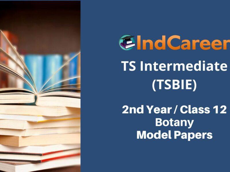 TS Inter 2nd Year Botany Model Paper