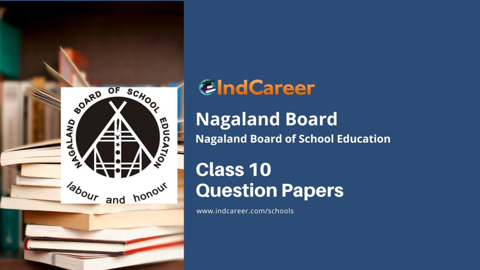 NBSE Class 10 Question Papers