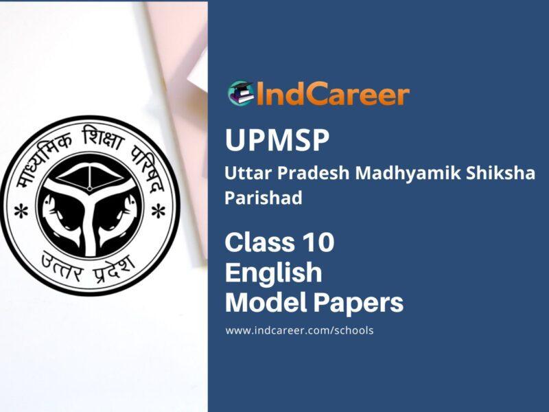 UP Board Class 10 English Model Papers