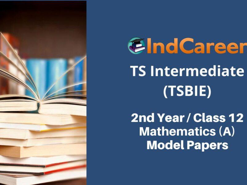 TS Inter 2nd Year Mathematics (A) Model Paper