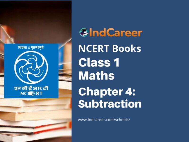 NCERT Book for Class 1 Maths :Chapter 4-Subtraction