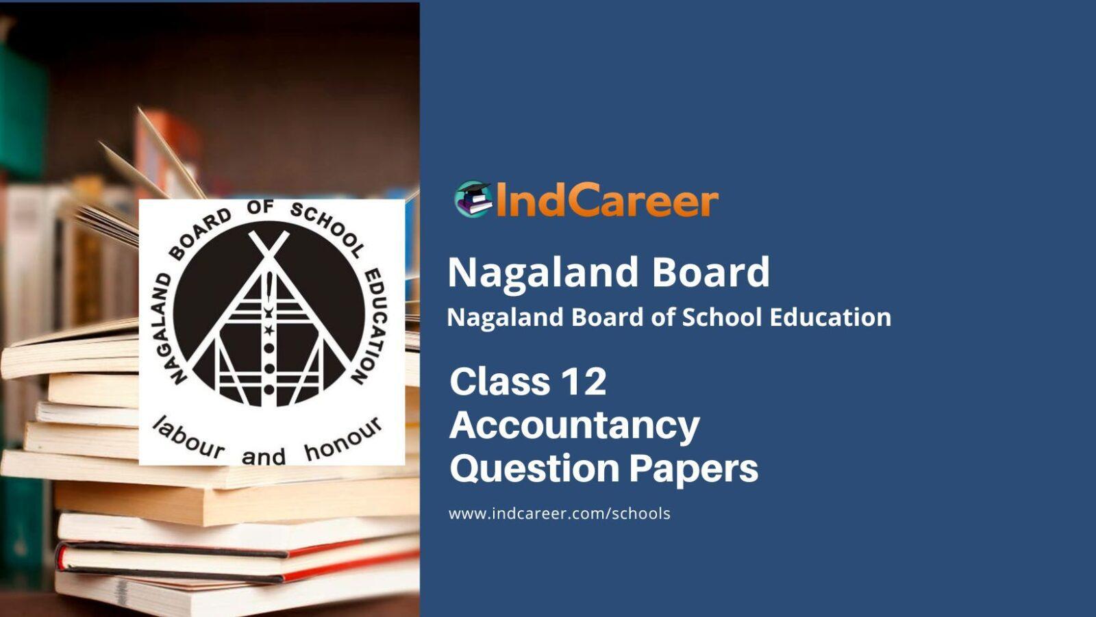 NBSE Class 12 Accountancy Question Papers