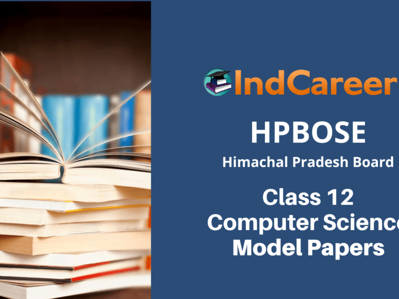 HP Board Class 12 Computer Science Model Paper