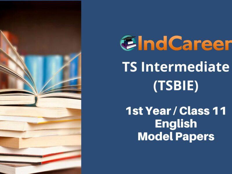 TS Inter 1st Year English ML Model Paper