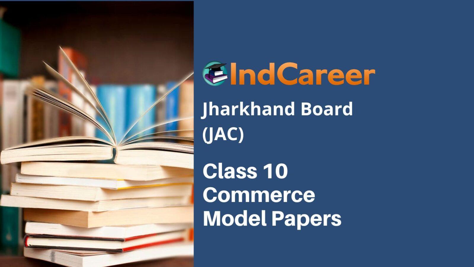 JAC 10th Commerce Model Question Paper