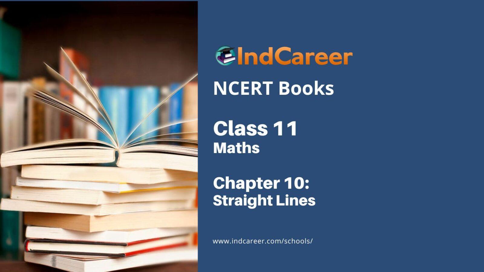 NCERT Book for Class 11 Maths Chapter 10 Straight Lines